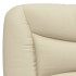 Estructura de cama sin colchón tela crema 80x200