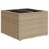 Juego de sofás de jardín con cojines beige 8 pzas ratán