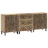 Aparador 3 piezas madera maciza de mango 60x33x75