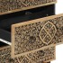 Aparador 3 piezas madera maciza de mango 60x33x75