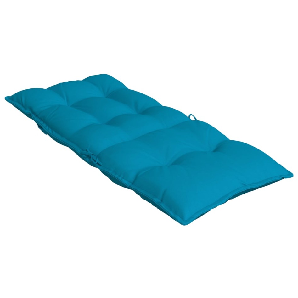 Cojines de silla con respaldo alto 6 uds tela Oxford azul