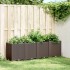 Jardinera PP marrón 160x40x53