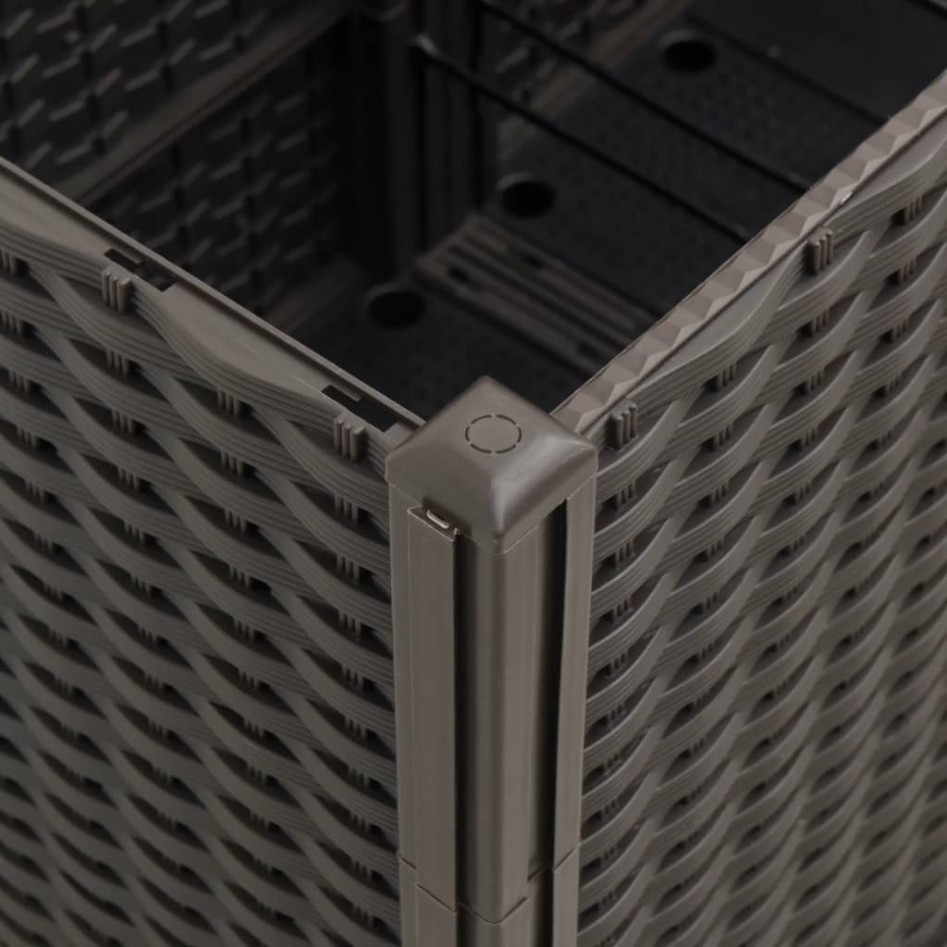 Jardinera PP marrón 160x40x53