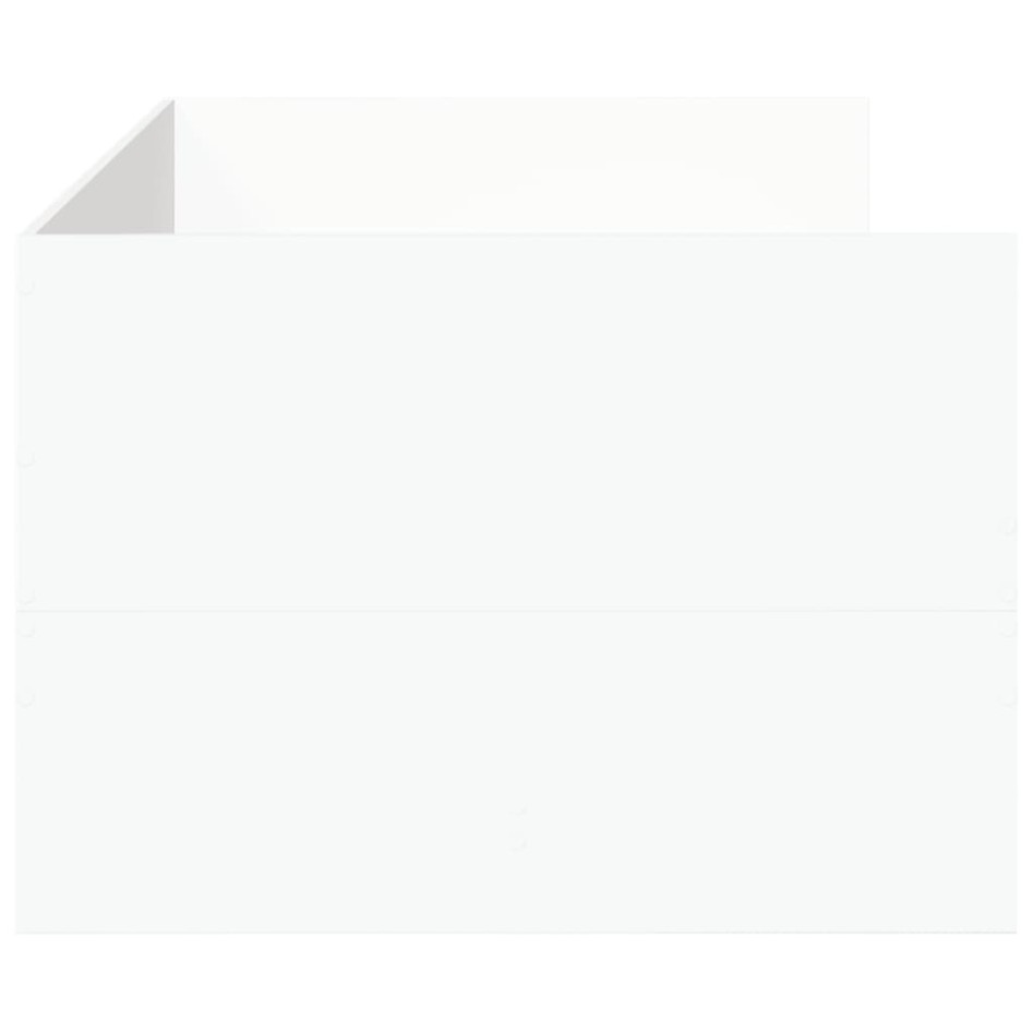 Sofá cama con cajones sin colchón blanco 90x190