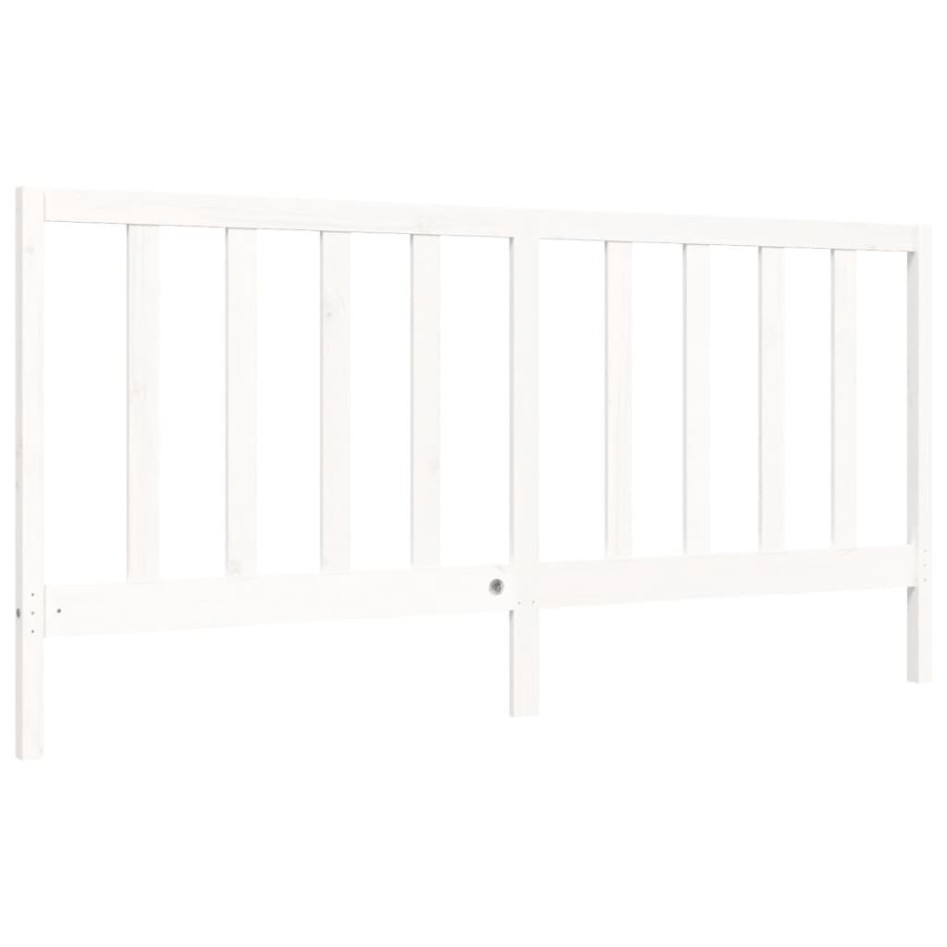 Estructura cama de matrimonio con cabecero madera maciza