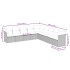 Set muebles jardín 9 pzas y cojines ratán sintético gris