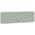 Estructura de cama sin colchón terciopelo gris claro 160x200