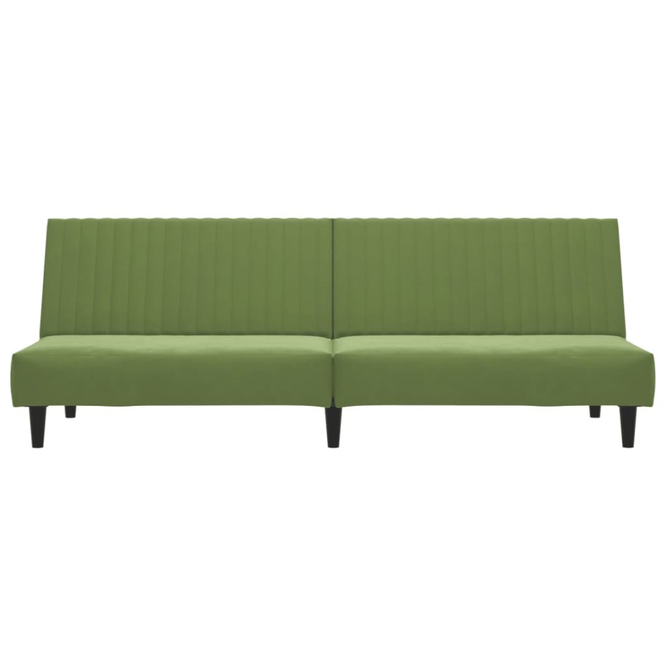 Sofá cama de 2 plazas terciopelo verde
