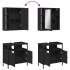 Juego de muebles de baño 2 pzas madera contrachapada