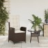 Sillón reclinable de jardín con cojines ratán sintético