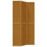 Biombo separador de 3 paneles madera maciza paulownia