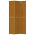 Biombo separador de 3 paneles madera maciza paulownia