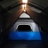 Tienda familiar con LED 9 personas apertura rápida azul