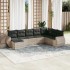 Set de sofás de jardín 8 pzas y cojines ratán sintético