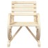 Juego de muebles de jardín 3 piezas madera maciza de