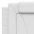 Cama con colchón cuero sintético blanco 180x200