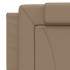 Cama con colchón cuero sintético capuchino 160x200