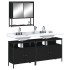 Juego de muebles de baño 3 pzas madera contrachapada