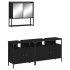 Juego de muebles de baño 3 pzas madera contrachapada