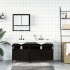 Juego de muebles de baño 3 pzas madera contrachapada