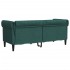 Sofá Chesterfield de 2 plazas tela verde