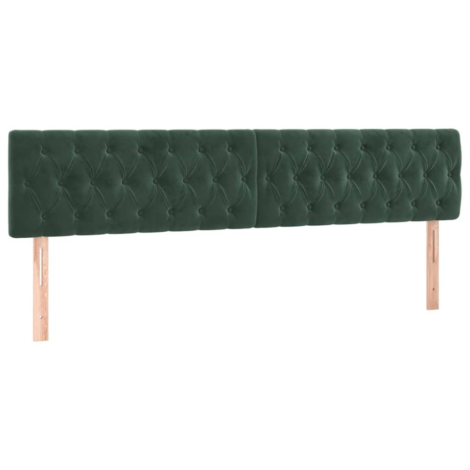 Cama box spring con colchón terciopelo verde oscuro 120x190