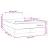 Cama box spring colchón y LED cuero sintético blanco 120x190