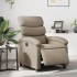 Sillón reclinable eléctrico de cuero sintético color