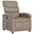 Sillón reclinable eléctrico de cuero sintético color