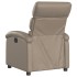 Sillón reclinable eléctrico de cuero sintético color