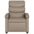 Sillón reclinable eléctrico de cuero sintético color