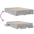 Cama con cajones madera ingeniería gris hormigón 120x200