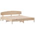 Estructura de cama sin colchón madera maciza de pino 180x200