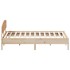 Estructura de cama sin colchón madera maciza de pino 180x200