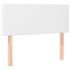 Cama box spring con colchón cuero sintético blanco 120x190