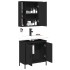 Juego de muebles de baño 2 pzas madera contrachapada