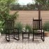 Mecedoras con asiento curvo 2 uds madera álamo maciza