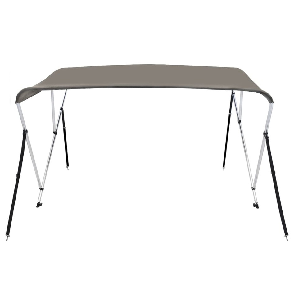 Toldo bimini de 3 arcos gris 183x180x137