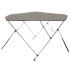 Toldo bimini de 3 arcos gris 183x180x137