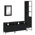 Juego de muebles de baño 4 pzas madera contrachapada