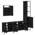 Juego de muebles de baño 4 pzas madera contrachapada