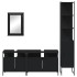 Juego de muebles de baño 4 pzas madera contrachapada