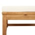 Juego de muebles jardín 5 pzas con cojines madera maciza