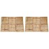 Baldosas de porche 12 unidades madera marrón 50x50