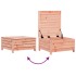 Juego de sofás de jardín 6 pzas madera maciza de abeto