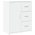 Aparador de madera de ingeniería 2 uds blanco 60x31x70