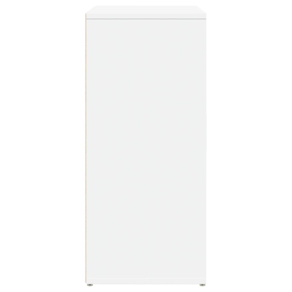 Aparador de madera de ingeniería 2 uds blanco 60x31x70