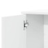 Aparador de madera de ingeniería 2 uds blanco 60x31x70