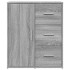 Aparador de madera de ingeniería 2 uds gris Sonoma 60x31x70
