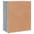 Aparador de madera de ingeniería 2 uds gris Sonoma 60x31x70